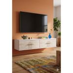 Yumedi Design TDA1215BT -Shumen Duvara Montaj Tv Stand , Tv Sehpası 120CM Beyaz-Traverten - Beyaz Mermer