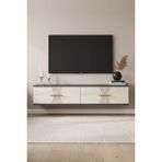 Yumedi Design TDA1232AT -Merve Duvara Montaj Tv Stand , Tv Sehpası 120CM Antrasit-Traverten - Antrasit - Traverten
