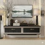 Yumedi Design TSA1204AS - Kerem Tv Stand , Tv Sehpası 120CM Antrasit-Silver - Antrasit - Gümüş