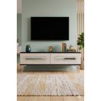 Yumedi Design TSA1220ATS - Ethema Tv Stand , Tv Sehpası 120CM Antrasit-Traverten-Silver - Antrasit - Silves