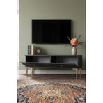 Yumedi Design TSA1297AG - Elifa Tv Stand , Tv Sehpası 120CM Antrasit-Gold - Antrasit - Altın