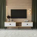 Yumedi Design TSA1501DB - Leyla Tv Stand , Tv Sehpası 150CM Safirmeşe-Beyaz - Safirmeşe - Beyaz