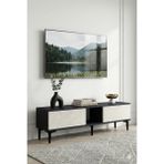Yumedi Design TSA1599AT- Didema Tv Stand , Tv Sehpası 150CM Antrasit-Traverten - Antrasit - Traverten