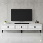 Yumedi Design TSA1801B - Leyla Tv Stand , Tv Sehpası 180CM Beyaz