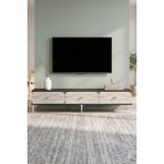 Yumedi Design TSA1897ATS - Elifa Tv Stand , Tv Sehpası 180CM Antrasit-Traverten-Silver - Antrasit - Silves