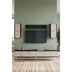 Yumedi Design TVR1897ATS - Elifa Tv Ünitesi Takımı 180CM Antrasit-Traverten-Silver - Antrasit - Silves
