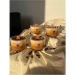YummiVia Kahve Çekirdekli Kahve Kokulu Mum %100 Bitkiseldir - Kahverengi