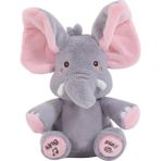 Yummy 30CM Sevimli Mamut Fil Yaratıcı Utangaç Dumbo Müzik Çocuk Elektrikli Peluş Oyuncak (Yurt Dışından) - Gri