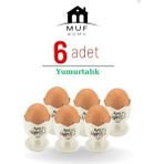 Yummy Kahvaltı Sofraları Için Yumurtalık Şık Sunumlar Için Yumurtalık (6 Adet Set) - Bpa Free - 6LI SET