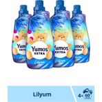Yumoş Extra Konsantre Yumuşatıcı Lilyum 1440 ml 4 Adet Yüksek Emicilik ve Kolay Kullanım - Standart