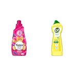 Yumoş Extra Orkide 60 Yıkama Konsantre Çamaşır Yumuşatıcısı (1 x 1440 ml)(1) Cif Krem Yüzey Temizleyici Limon Kokulu Yağ ve Kireç Sökücü Leke Çıkarıcı 750 ML(3)