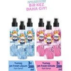 Yumoş Jet Fresh Giysi Spreyi Lilyum 200 Ml 3 Adet Orkide 200 Ml 3 Adet
