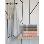 Yumoş Su Emici Antibakteriyel Ekstra Yumuşak Pamuklu Banyo Havlusu 1 Adet 70x140 Cm Gri