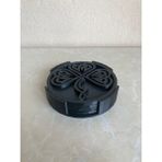 YuMuDo Bardak Altlığı Seti - Organik Plastik Celtic Clover - Yonca - Renk - Siyah
