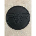YuMuDo Bardak Altlığı Seti - Organik Plastik Wonder Woman - Dc Heroes - Renk - Siyah
