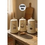 Yumuk Shop 3 Lü Vakumlu Jumbo Boy Coffe Sugar Tea Kavanoz Seti 1 Lt