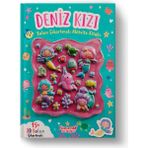 Yumurcak 3D Balon Çıkartmalı Aktiviteli Boyama Kitabı Deniz kızı 15 li 3d Balonlu Çıkartma Labirent-Nokta Birleştirme-Matematik-Fark Bulma Dikkat Çalışmaları