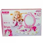 Yumurcak Toyz 2563 Oyuncak Unicorn Masaüstü Aynalı Makyaj Seti Kız Erkek Çocuk Oyuncak Eğitici Oyuncaklar