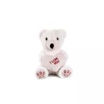 Yumurcak Toyz 5520 50Cm Beyaz Kalpli Ayıcık Kız Erkek Çocuk Oyuncak Eğitici Oyuncaklar