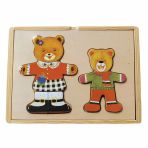 Yumurcak Toyz Cs-3528 Ayıcık Elbise Giydirme -Chiva Kız Erkek Çocuk Oyuncak Eğitici Oyuncaklar