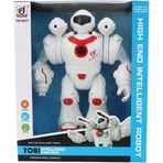 Yumurcak Toyz Füze Atan Sesli Ve Işıklı Robot Kırmızı-Beyaz Kız Erkek Çocuk Oyuncak Eğitici Oyuncaklar