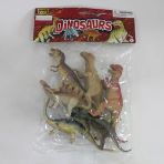 Yumurcak Toyz Sh-9001-Vardem Poşetli 6Pcs 8 İnch Çiftlik Hayvan Ve Dinozor Set Kız Erkek Çocuk Oyuncak Eğitici Oyu