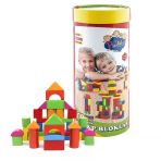 Yumurcak Toyz Silindir Kutuda 100 Parça Renkli Ahşap Bloklar Kız Erkek Çocuk Oyuncak Eğitici Oyuncaklar