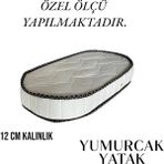 Yumurcak Yatak Oval Bebek Yatak 12CM Sepet Beşik - 50X100