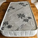 Yumurcak Yatak Tam Ortapedik Bebek Sünger ve Bamboo Kumaş Orta Sert 3-6 Yaş Çizgili Desenli - 70 x 140 cm