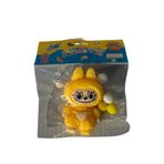 yumurcakstore karakter lbubu figürlü taba sukuşi squishy stres oyuncağı yumuşacık jel oyuncak skuşi sarı