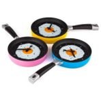 Yumurta Tavası Mutfak Saati - 1 lt - Beyaz