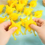Yumurtlayan tavuk hayvan çocuk kız erkek maskot oyuncak yumuşak sukuşi squishy anahtarlık