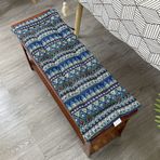 Yumuşak bahçe bankı yastığı, iç ve dış mekan kullanımı için, 3 kişilik paspas, yıkanabilir kılıf ve sabitleme bağları ile, 120 x 30 x 2 cm