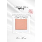 Yumuşak Dokulu, Dökülme Yapmayan Mat Tekli Göz Farı Modern Shadow Matte (107 Warm&Fuzzy)