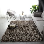 Yumuşak Kabarık Alan Halı Süper Yumuşak ve Tüylü Halılar Oturma Odası için Ekstra Yumuşak Kabarık Halı Koyu Mor 40 x 60 cm