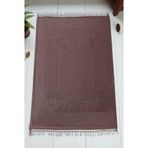 Yumuşak Kadife Dokulu Peluş Seccade Kahverengi