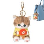Yumuşak Kedi Anahtarlık, Sevimli Kedi Anahtarlık Peluş,Karikatür Sevimli Peluş Oyuncak Bebek Kolye - Kadın Kızlar için Spor temalı Kedi Anahtarlık Peluş Süs