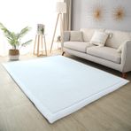 Yumuşak Mercan Kadife Halı Modern ve Yıkanabilir Yoga Egzersizi için İdeal Bebek Emekleme Oturma Odası Halısı Çocuk Yatak Odası Yolluğu - 2 cm Kalınlık 150 x 200 cm