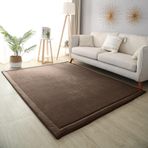 Yumuşak Mercan Kadife Parça Halı Yoga ve Egzersiz için Modern Yıkanabilir Mat Mükemmel Bebek Emekleme ve Oturma Odası Dekoru 2 cm Kalınlık - 120 x 150 cm