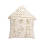Yumuşak Noel Yastıkları | 15,7 x 17,7 inç Ev Şekilli Kırlent Yumuşak Noel Yastıkları - Kanepe ve Kanepe için Sevimli Tatil Yastığı Doldurulmuş Peluş Noel Dekoru
