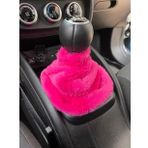 Yumuşak Peluş Vites Körüğü Vites Süsü Fuşya Pembe