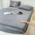 Yumuşak rahat polar lastikli çarşaf 120 x 200 + 25 cm termal kışlık sıcak tutan nevresim takımı, rahat bir gece uykusu için
