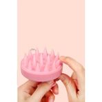 Yumuşak Silikonlu Saç Bakım Masaj Tarağı Duş Saç Deri Masaj Fırçası 1 Adet - Pembe