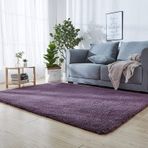 Yumuşak Uzun Tüylü Gri Halı 180 x 240 cm Kaymaz Dekoratif Emici Antistatik Yatak Odası Oturma Odası Çocuk Odası için İdeal Kabarık Sandalye Minder Kılıfı