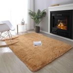 Yumuşak Uzun Tüylü Parça Halı - Kaymaz Yıkanabilir Halı Çocuk Odası ve Yatak Odası için - Rahat Haki 80 x 200 cm - Oturma Odası ve Şık Ev Dekoru için Mükemmel