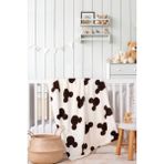 Yumuşak ve Hafif Bebek Battaniyesi 80X100 Cm, Konforlu Uyku Için Ideal - Ahşap - Beyaz - Seçenek 1