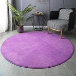 Yumuşak ve Kabarık Yuvarlak Halılar Büyük 180x180 cm Oturma Odası Mutfak için Halı Kalın Yatak Odası Halısı Kaymaz Destekli Rahat Daire Halı Ev Dekoru için