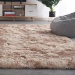 Yumuşak ve kaymaz yıkanabilir beyaz yatak odası halısı oturma odası çocuk odası için modern uzun tüylü yün halı 200x300 cm