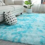 Yumuşak ve Modern Beyaz Yatak Halısı Oturma Odası Yatak Odası Çocuk Odası için Yıkanabilir Yün Halı Uzun Tüylü Kaymaz ve Rahat 200x300 cm