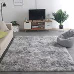Yumuşak ve Modern Beyaz Yün Uzun Tüylü Yıkanabilir Halı Oturma Odası Yatak Odası Çocuk Odası Kaymaz ve Rahat 200x300 cm